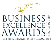 Longevity Graphics nominated for business excellence award through Tri-Cities Chamber.