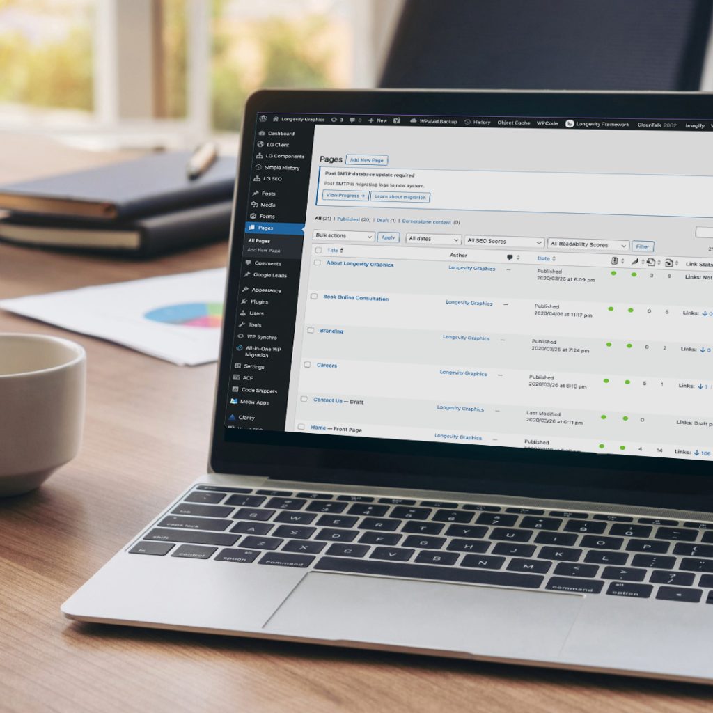 All websites hosted with us receive daily cloud backups, with a 90-day archive, plus a secondary server-level backup.
