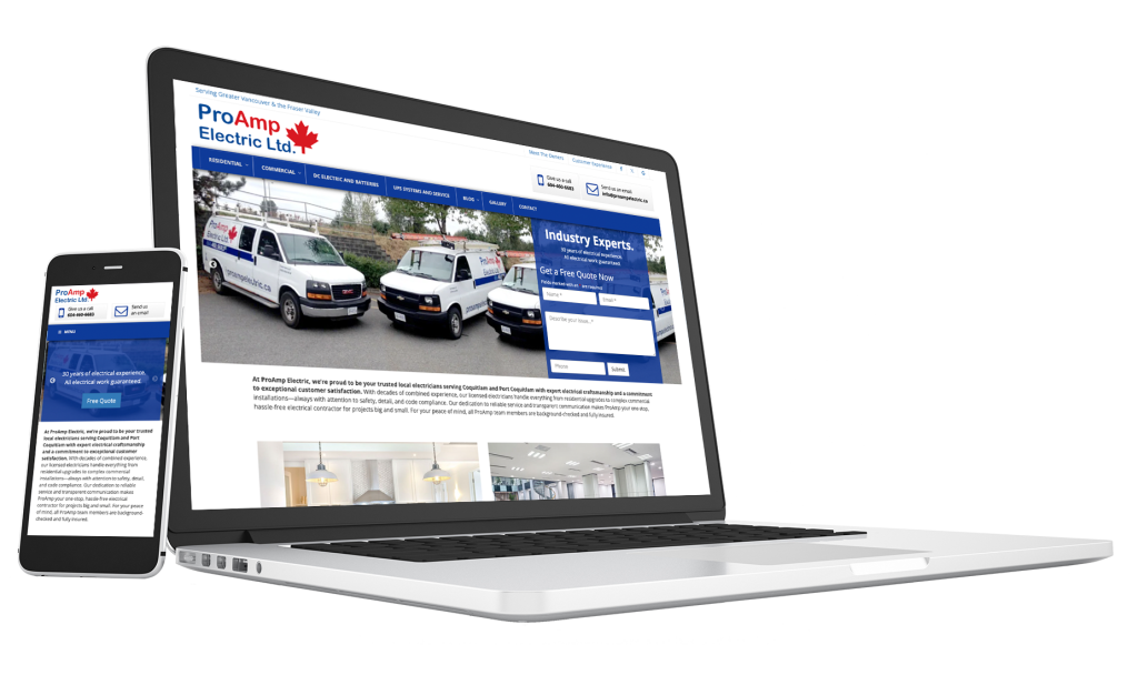 Maple Ridge Web Design Project - ProAmp Electric